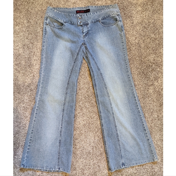 Mudd Low Rise Wide Leg Jeans Size 17 - Picture 1 of 7